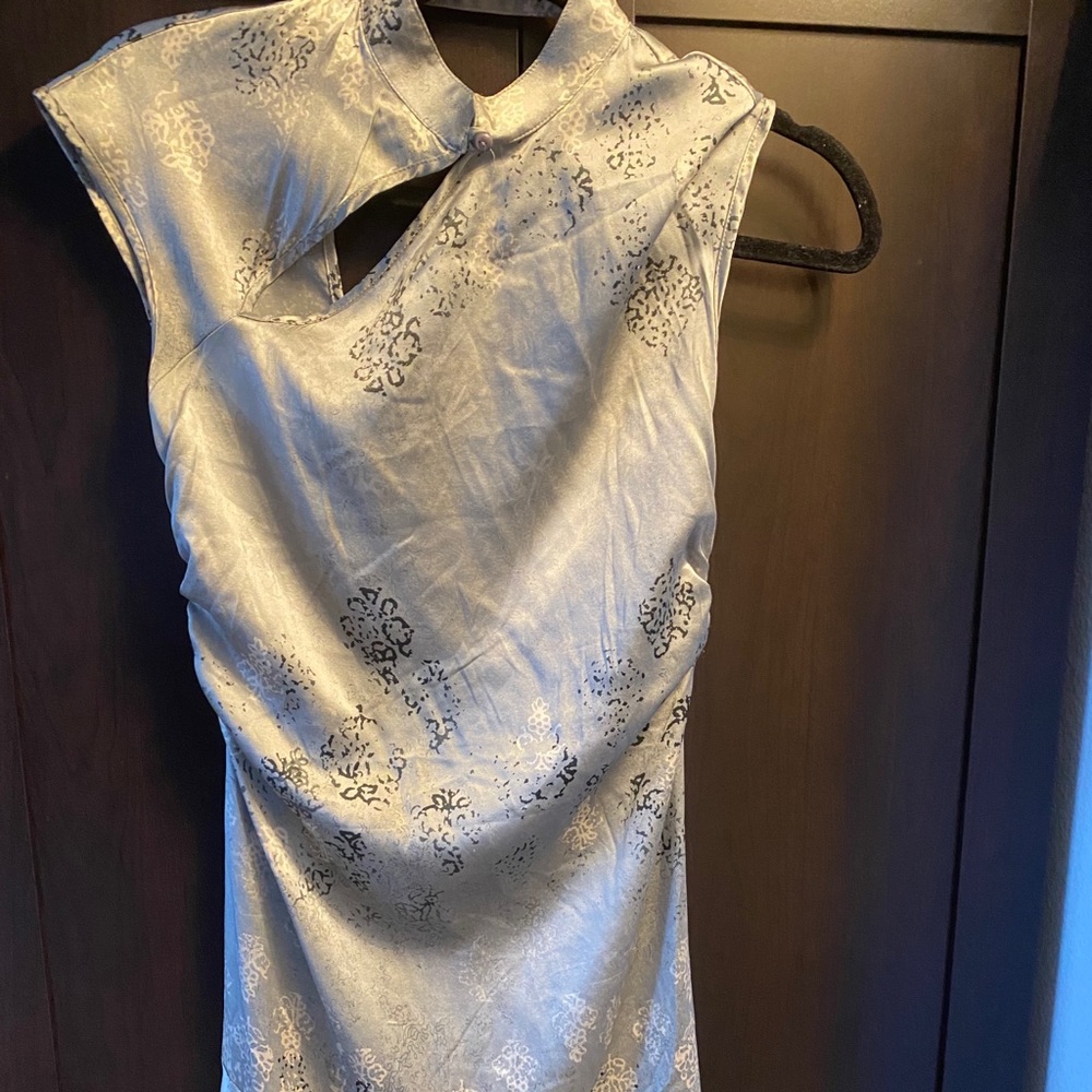 Guess Collection Marciano Silver dress open back S
